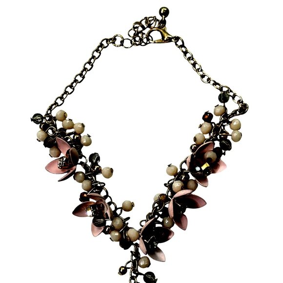 Torrid Hand Chain Blush Stone Flowers Gold Chain - Picture 8 of 8
